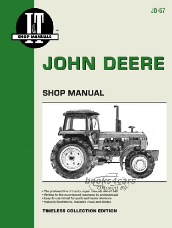 view cover of Models 4050, 4250, 4450, 4650, 4850 Tractor Shop Service Repair Manual, 176 pages by Clymer for John Deere published in 1991