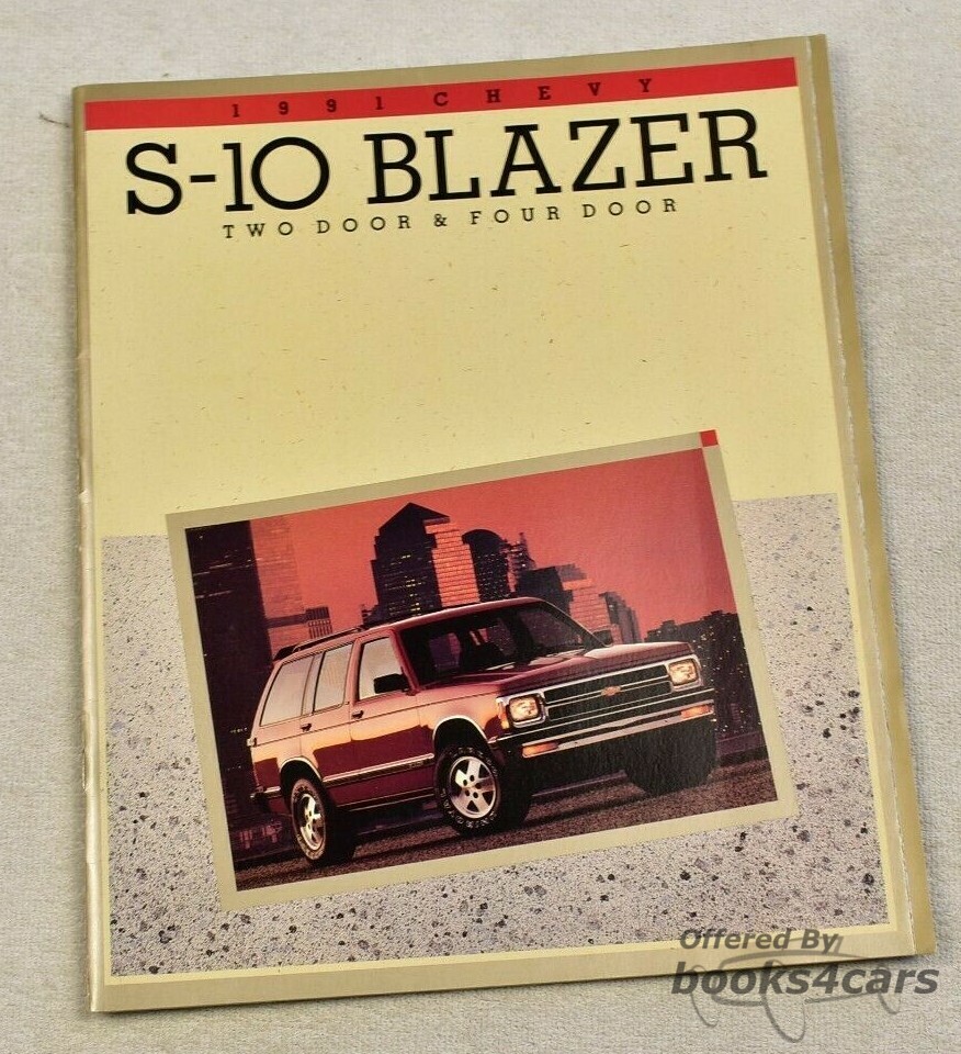 view cover of 1991 Chevrolet S-10 Blazer Sales Brochure by Chevy Truck