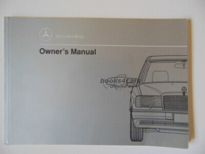 view cover of 1991 300D 2.5 diesel owners manual by Mercedes