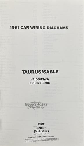 view cover of 1991 Taurus Sable 11