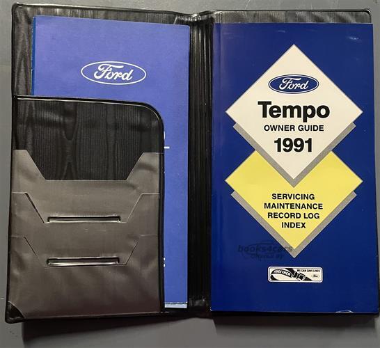view cover of 1991 Tempo Owners Manual by Ford