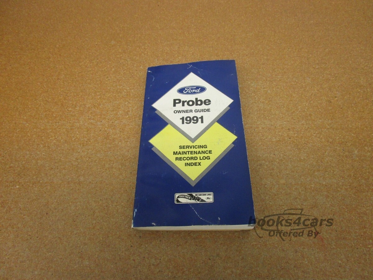 view cover of 1991 Ford Probe Owners Manual