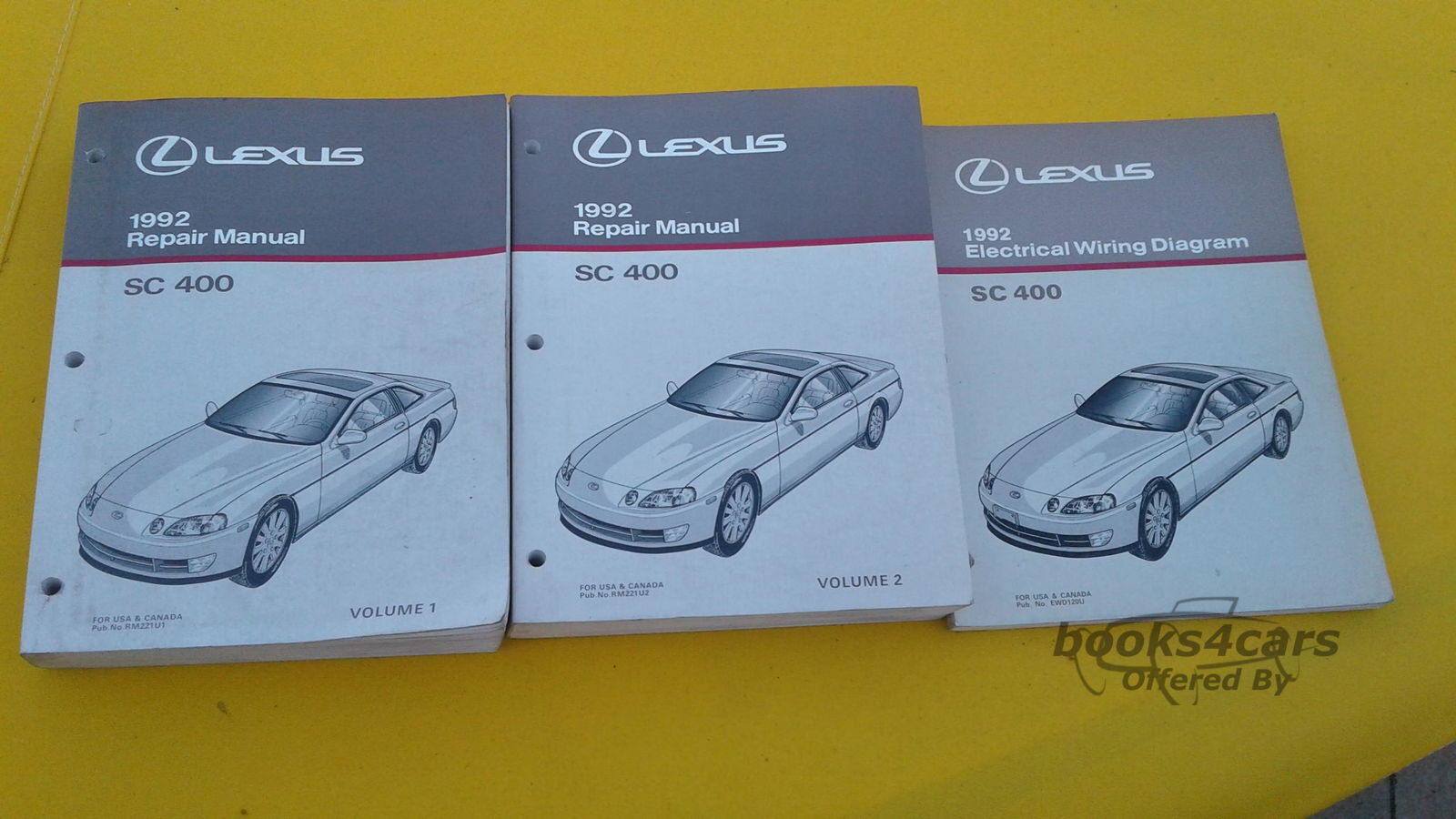 view cover of 1992 SC400 electrical wiring diagrams service manual by Lexus