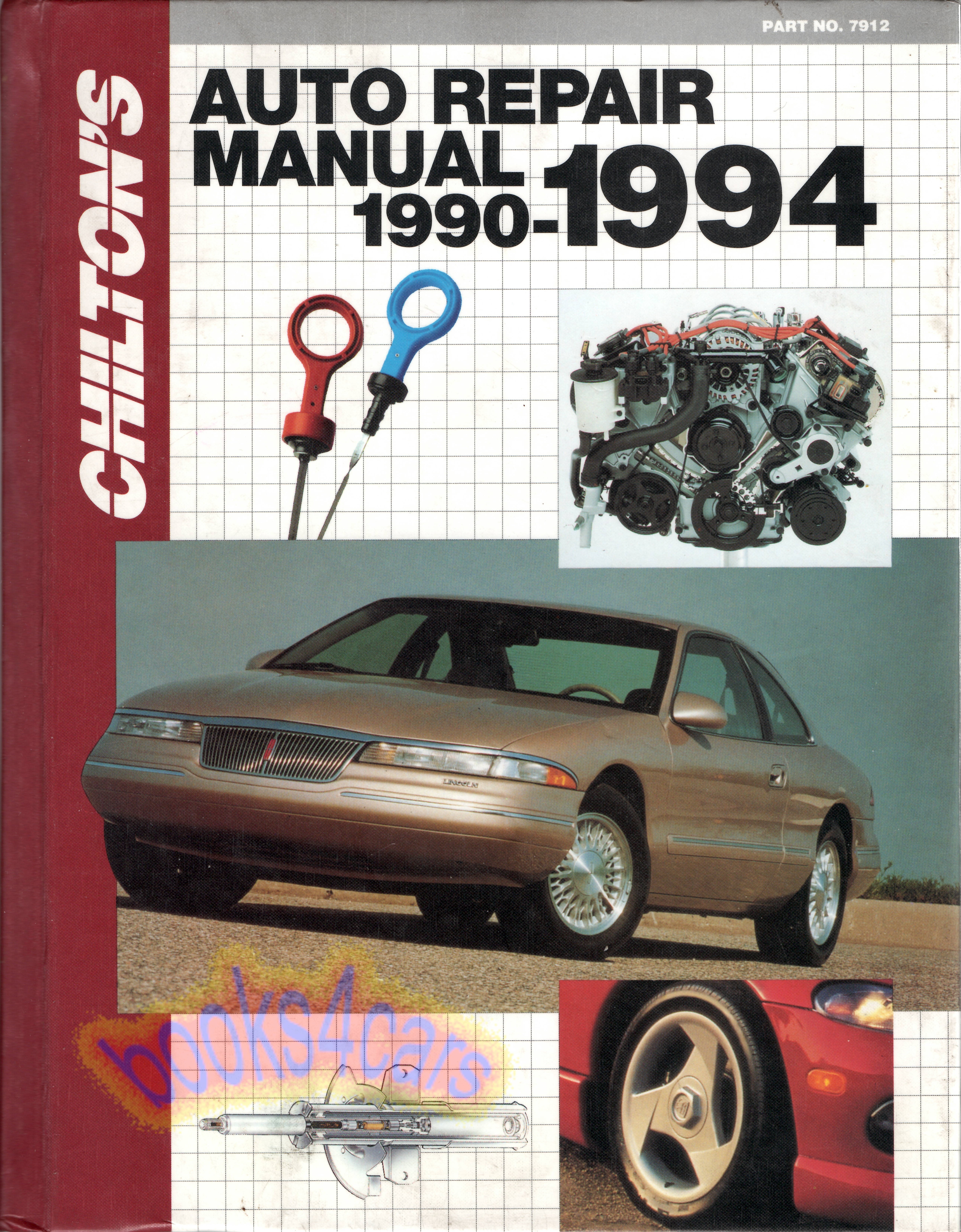 view cover of 1990-1994 Chiltons Auto Repair Manual covering US and Canadian models