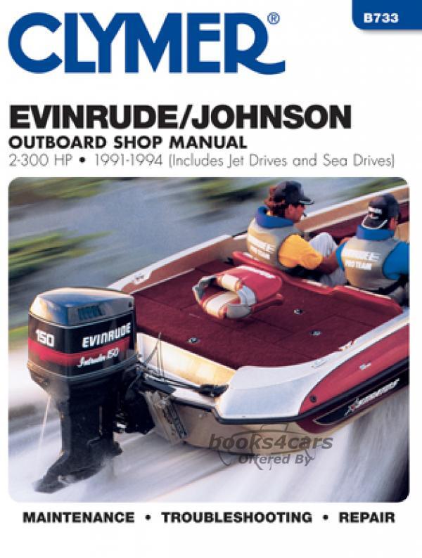 view cover of 1991-1994 Outboard 2-300 HP Jet Drives & Sea Drives Shop Service Repair Manual by Clymer