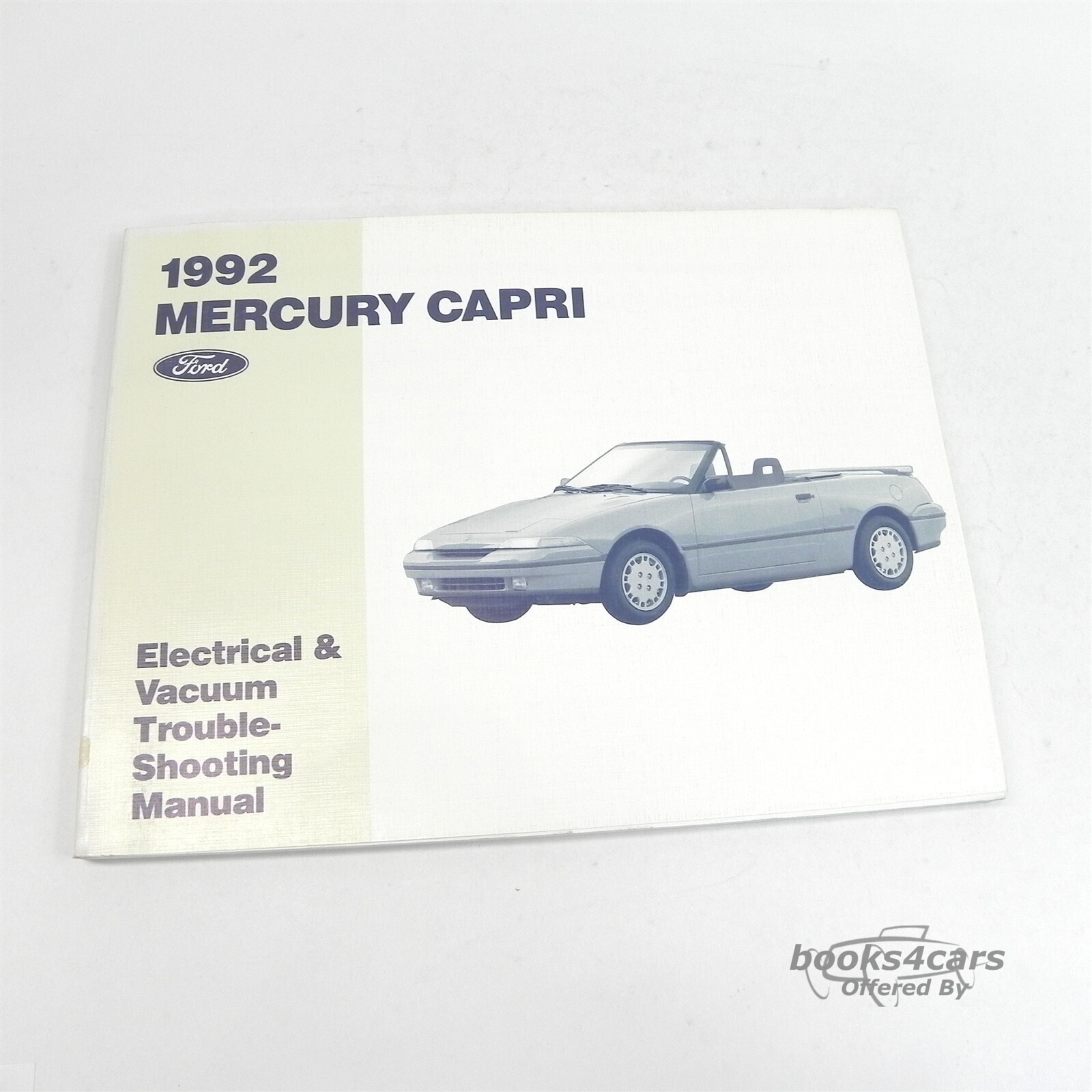 view cover of 1992 Capri Electrical & Vacuum Troubleshooting manual by Mercury