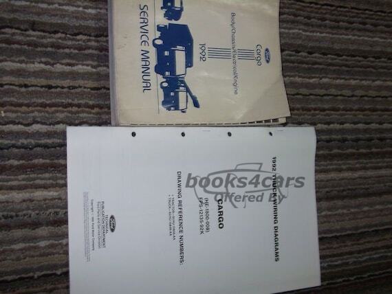 view cover of 1992 Cargo Truck Shop Service Repair Manual by Ford