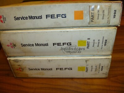 view cover of 1992 Mitsubishi Fuso Commercial Trucks FE FG Shop Service Repair Manual Set