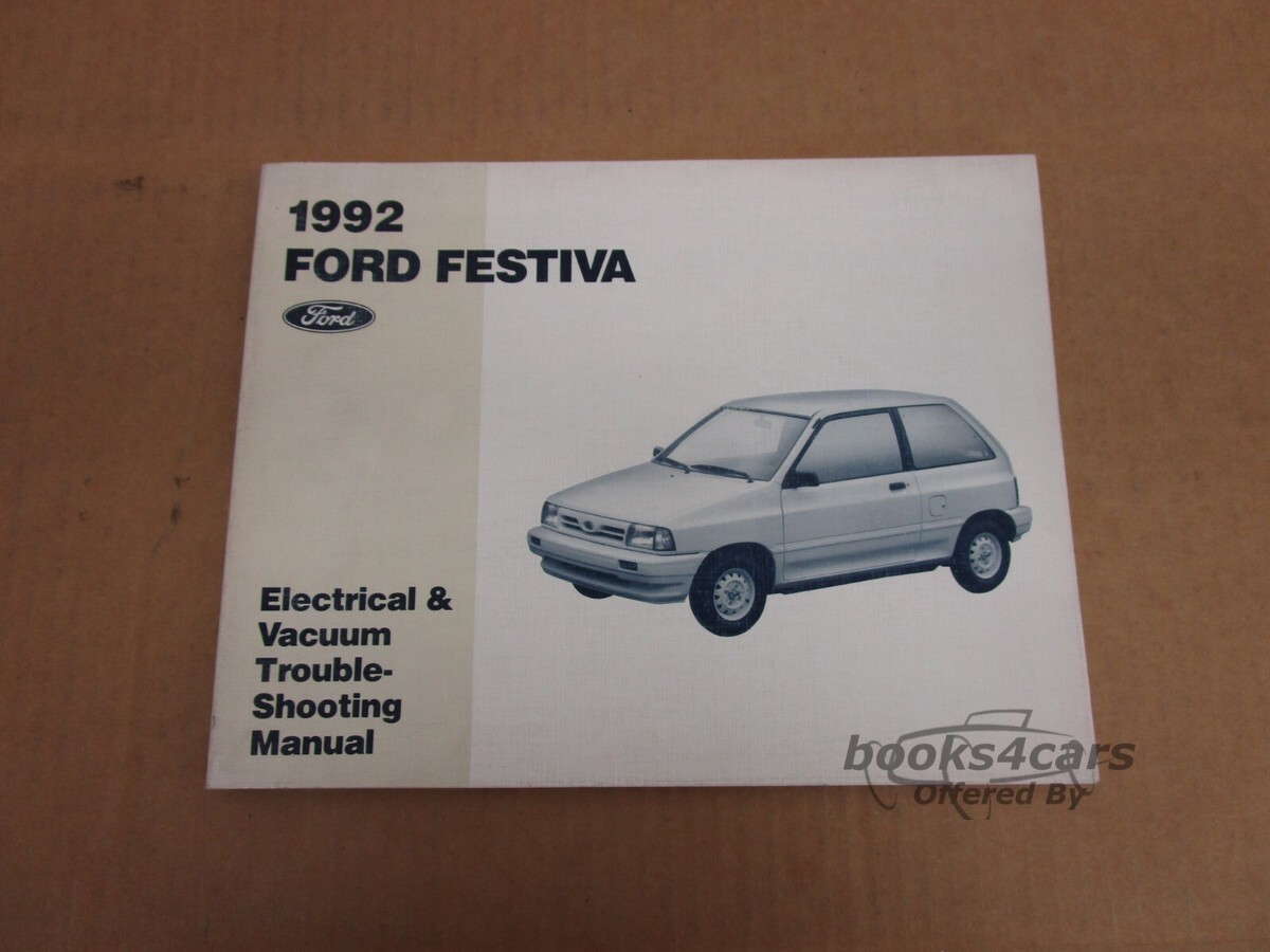 view cover of 1992 Festiva Electric & Vacuum Troubleshooting Manual by Ford