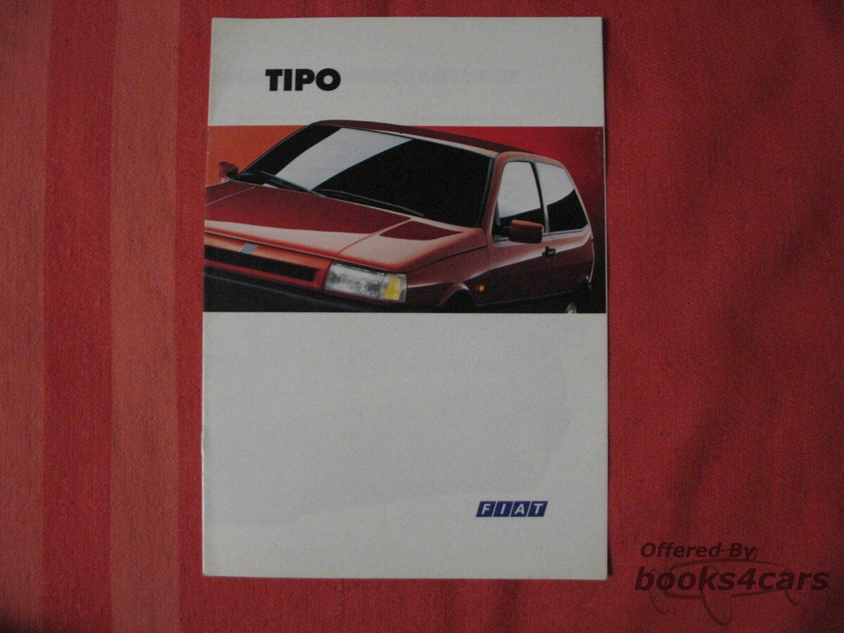 1992 Fiat Tipo Sales Brochure in French