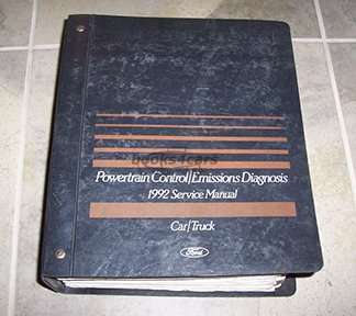 view cover of 1992 Engine Powertrain Emission Diagnosis Manual for Car & Truck by Ford Linclon & Mercury