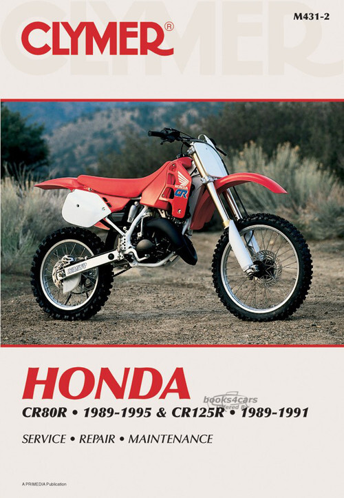 view cover of 1989-1995 CR80R & CR 125R Shop Service Repair Manual, 364 pages by Clymer for Honda