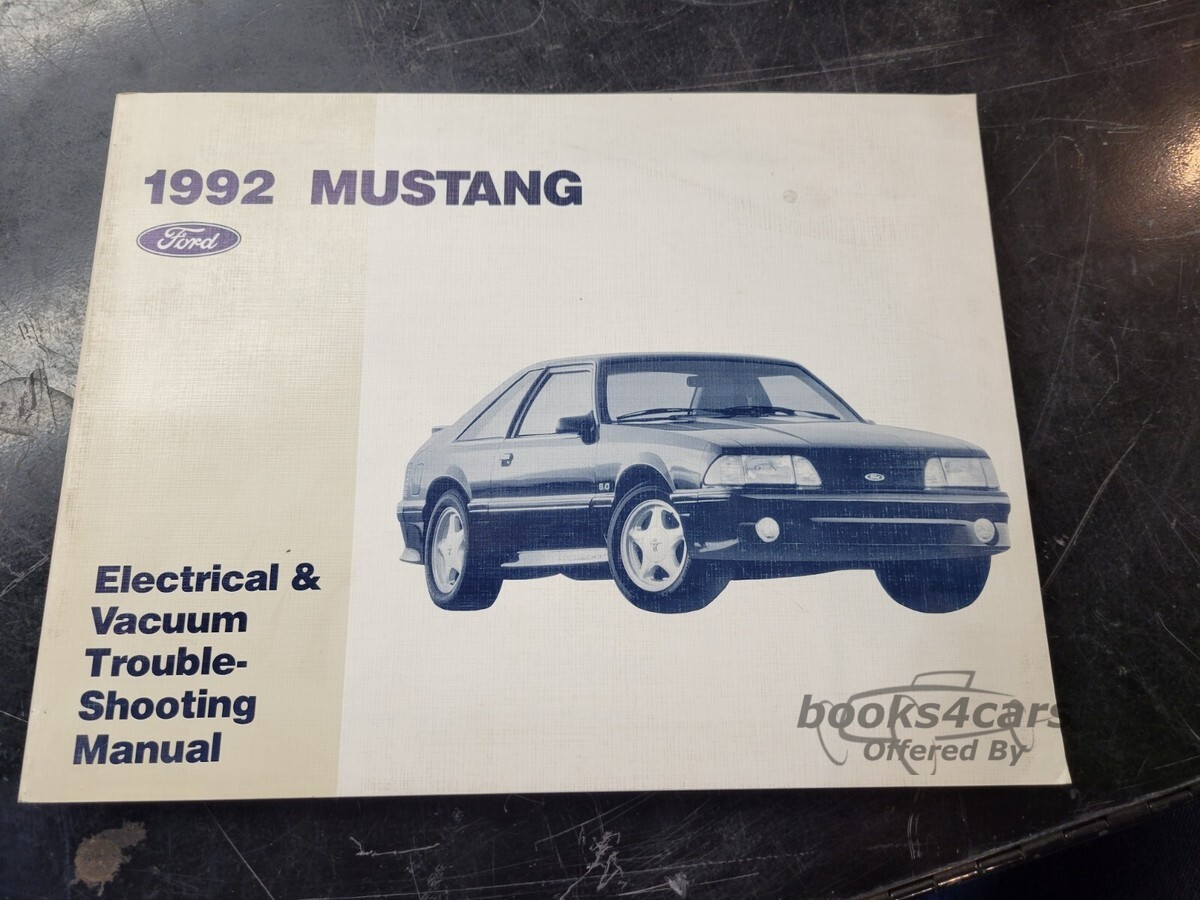 view cover of 1992 Mustang Electrical & Vacuum Troubleshooting Manual by Ford