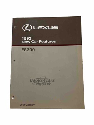view cover of 1992 ES 300 New Car Features Manual by Lexus ES300