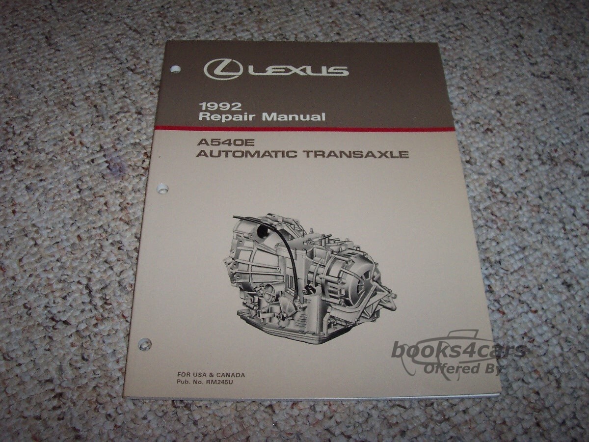 view cover of 1992 A540E ES300 Automatic Transaxle Repair Manual By Lexus