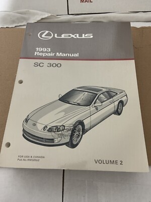 view cover of 1993 SC300 Shop Service Repair Manual by Lexus SC 300 Body & Chassis
