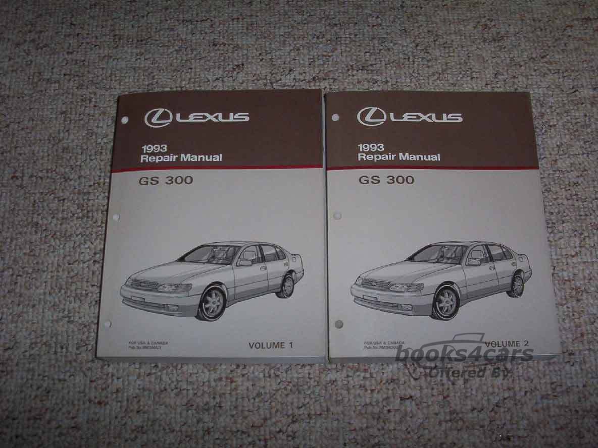 view cover of 1993 GS300 Shop Service Repair Manual 2-volume Set by Lexus for GS 300