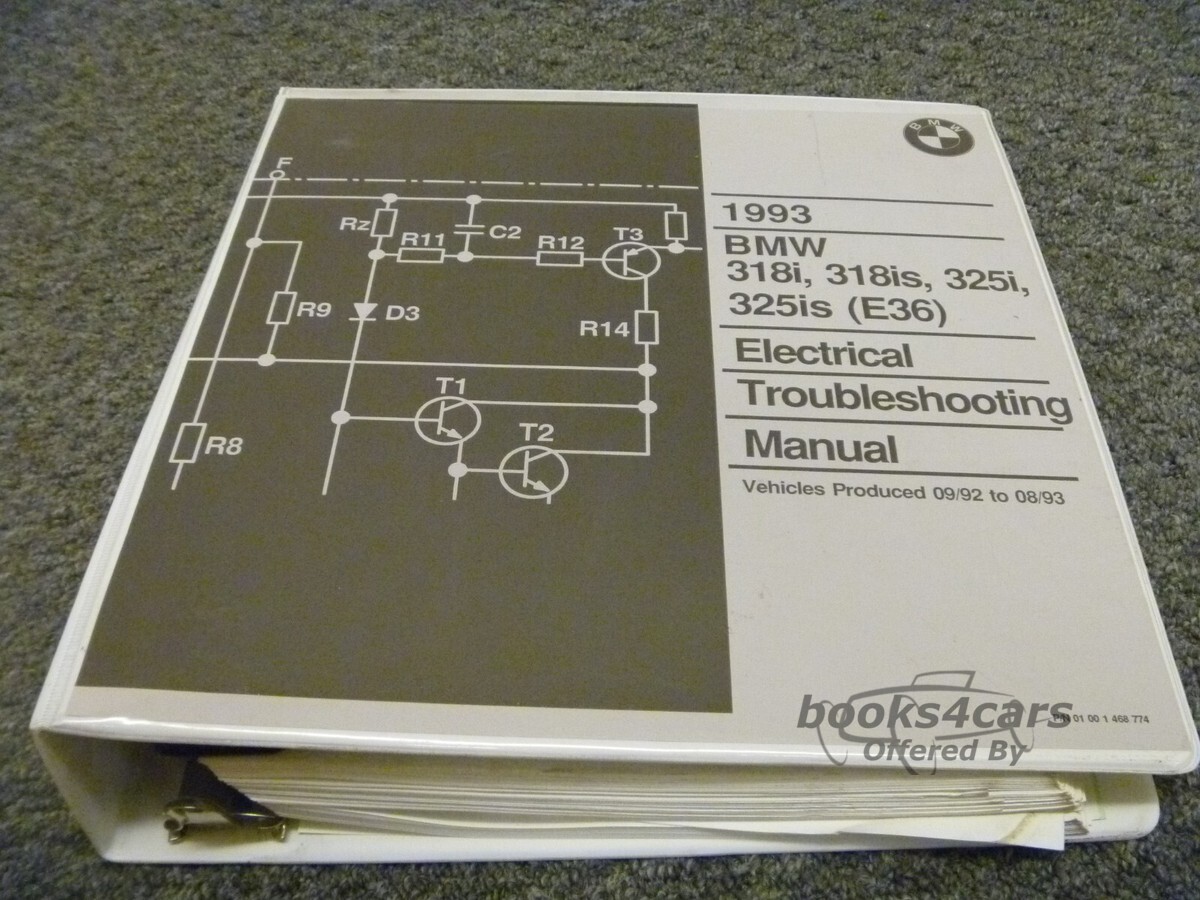 view cover of 1993 3-Series Electrical Troubleshooting Manual by BMW for 318i 318is 325i 325is