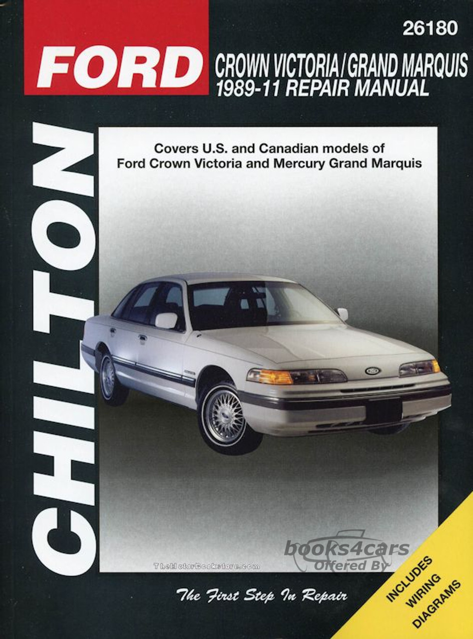 view cover of 1989-2011 Ford Crown Victoria & Mercury Grand Marquis Large Format shop service repair Manual by Chilton