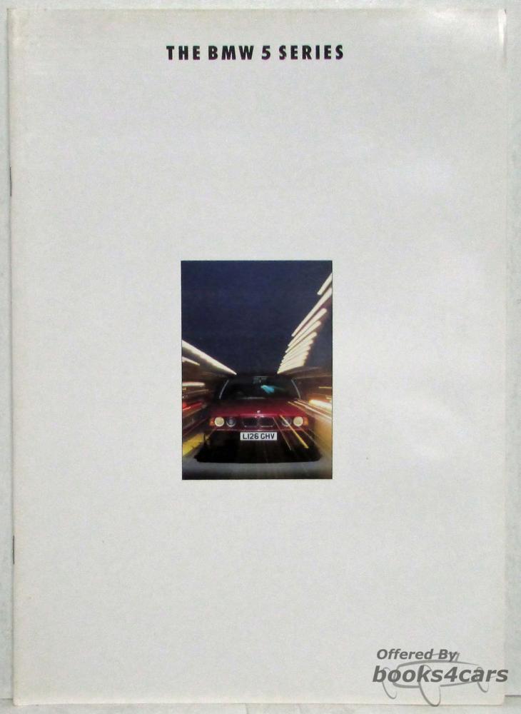view cover of 1993 BMW 5-series Sales Brochure