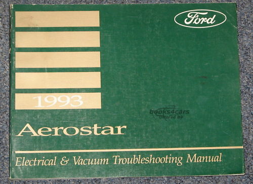 view cover of 1993 Aerostar Electrical & Vacuum Troubleshooting Manual by Ford