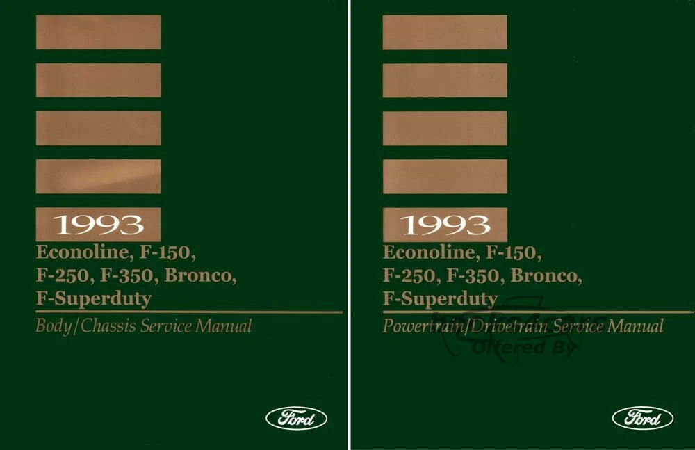 view cover of 1993 Body Chassis Service Manual by Ford Truck for F-Series & Econoline F-150, F-350, F-super duty, & Bronco