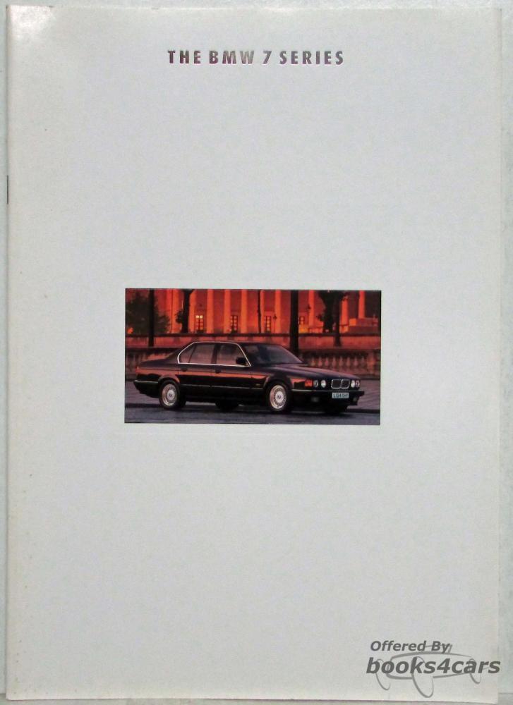 view cover of 1993 BMW 7-Series Sales Brochure