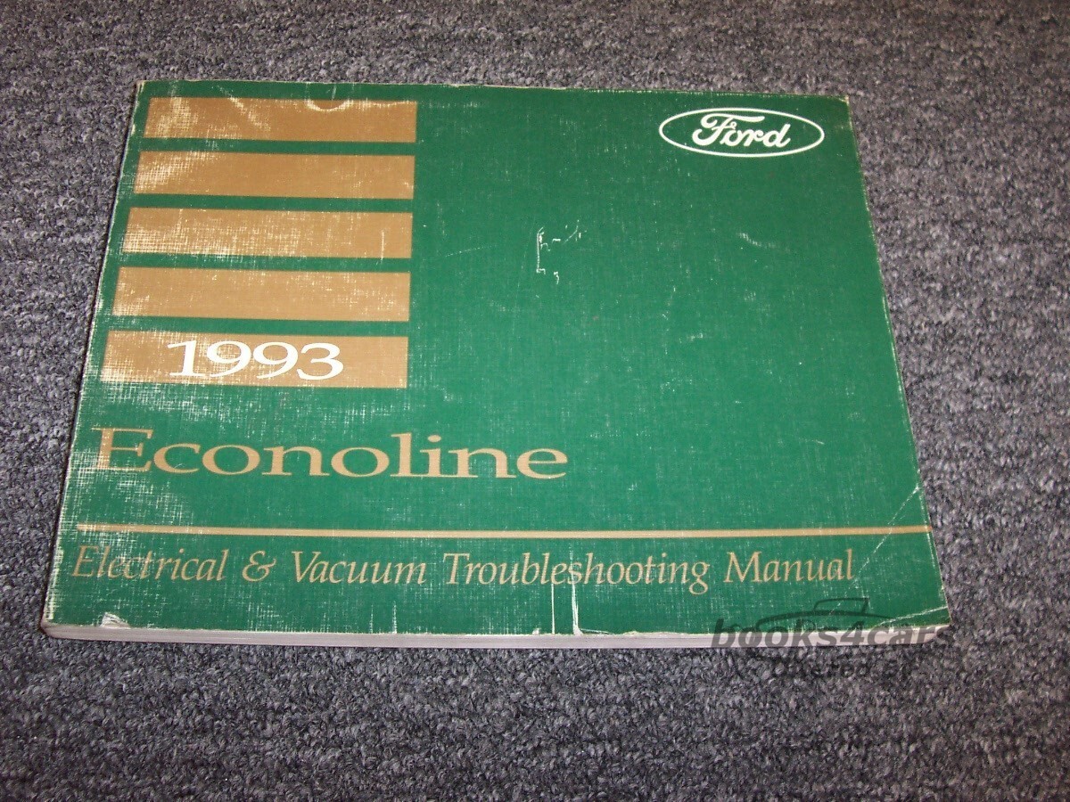 view cover of 1993 Econoline Electrical Vacuum & Troubleshooting Manual by Ford for Van