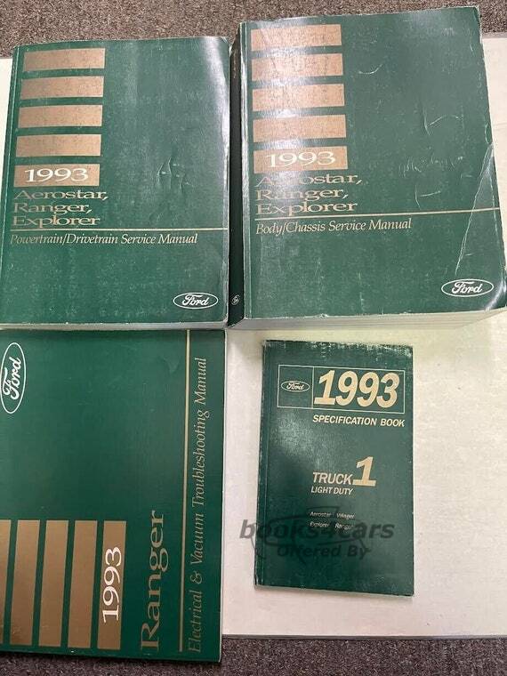 view cover of 1993 Ranger Explorer Aerostar Shop Service Repair Manual by Ford 2- volume set
