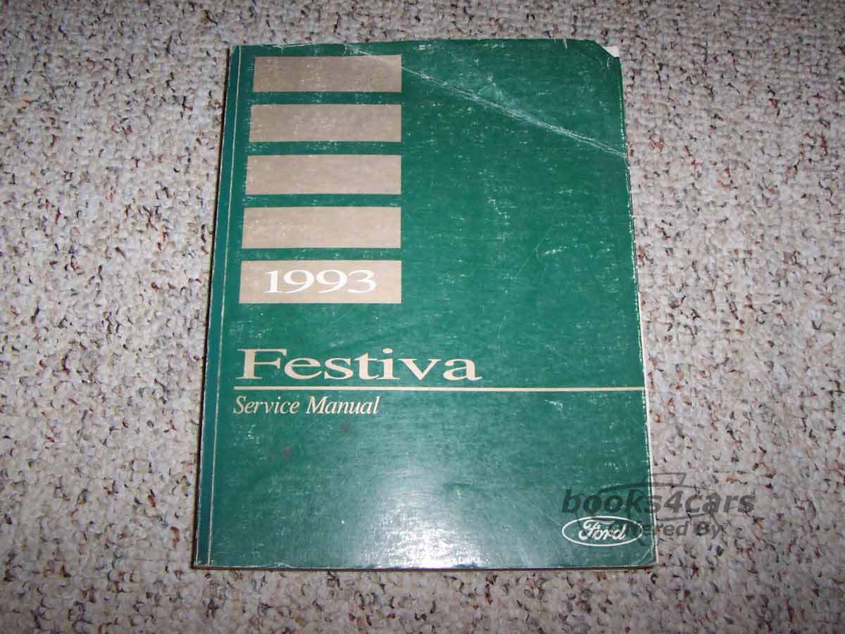 view cover of 1993 Festiva Shop Service Repair Manual by Ford.