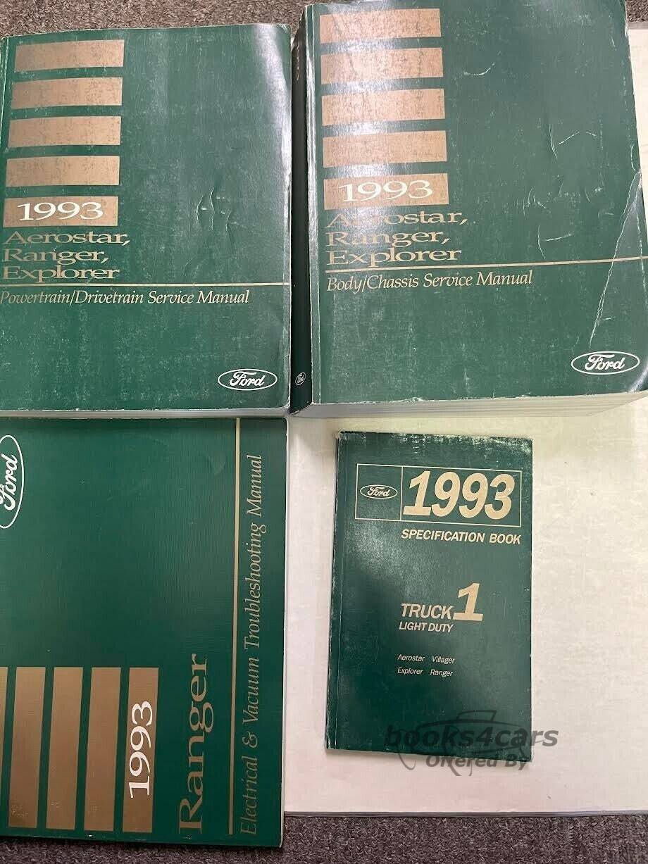 view cover of 1993 Aerostar Ranger Explorer Body & Chassis Shop Service Repair Manual by Ford