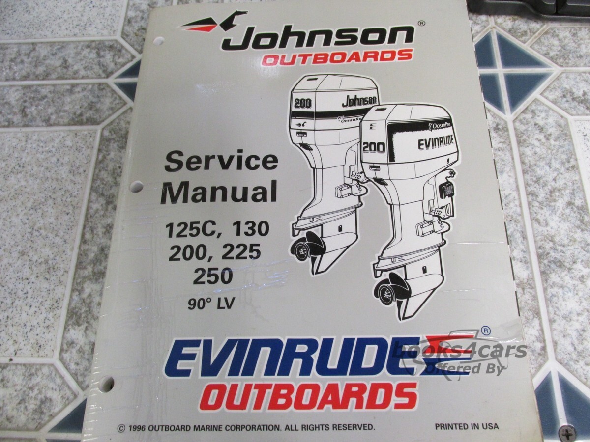view cover of 125C, 130, 200, 225, 250 Shop Service Repair Manual by Johnson/Evinrude