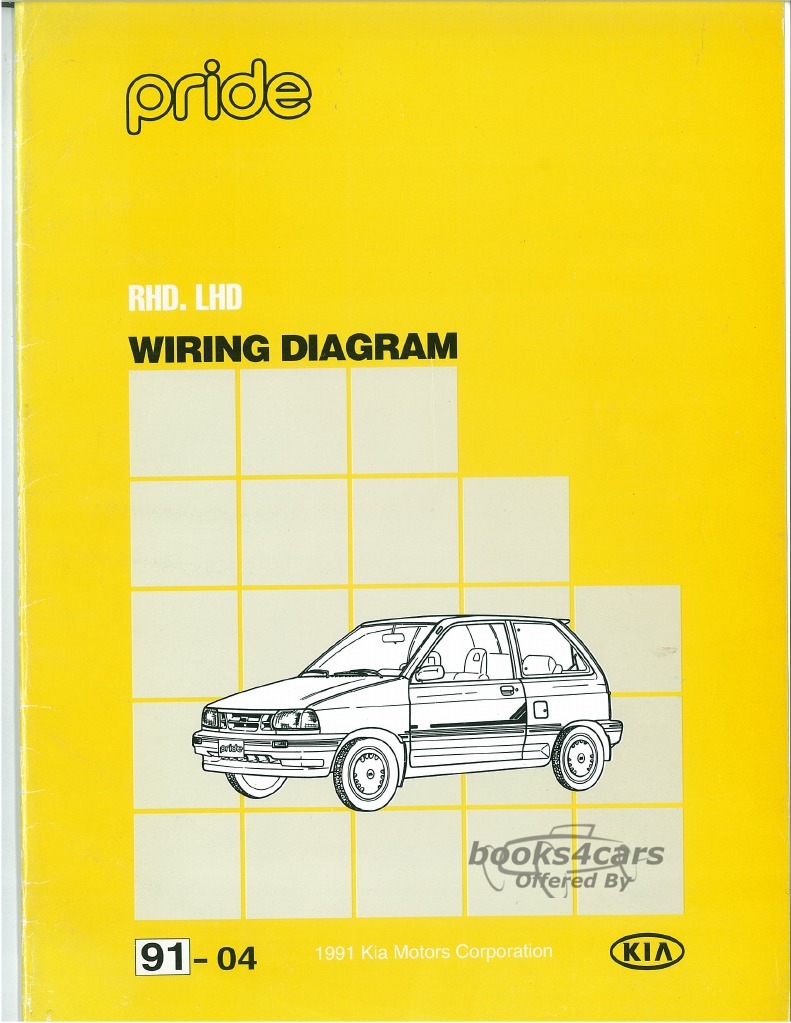 view cover of 1993 Pride Wiring Diagram Manual by Kia RHD/LHD
