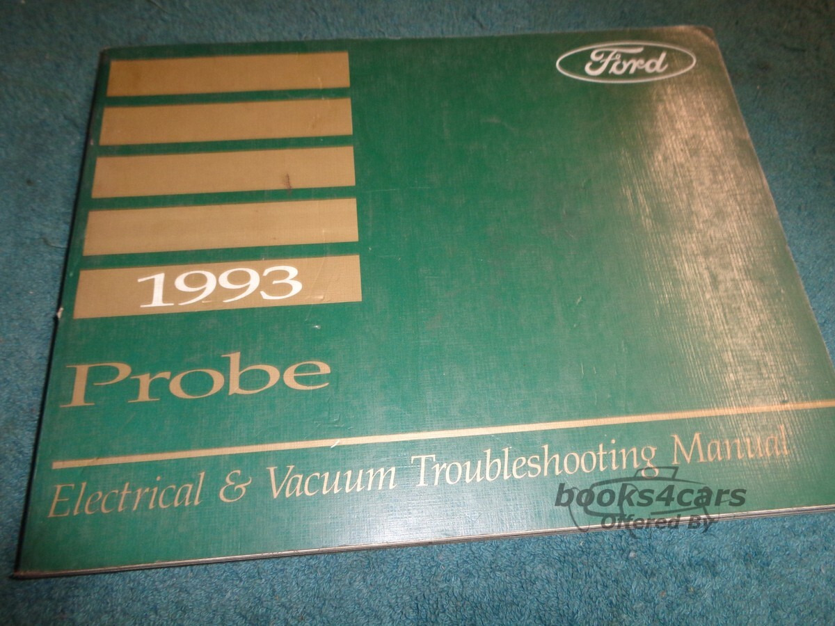 view cover of 1993 Probe Electrical & Vacuum Troubleshooting Manual by Ford