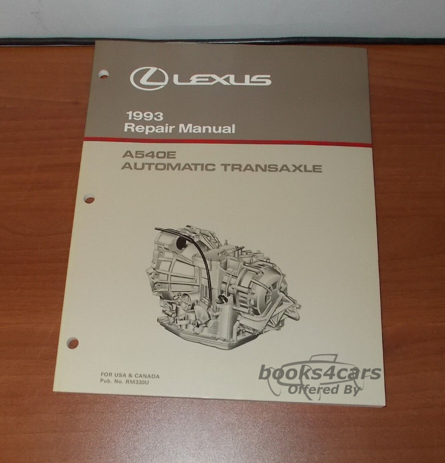 view cover of 1993 A540E ES300 Automatic Transmission Shop Service Repair Manual by Lexus