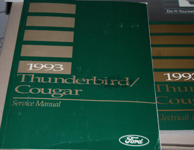 view cover of 1993 Thunderbird Cougar shop Service repair Manual by Ford Mercury