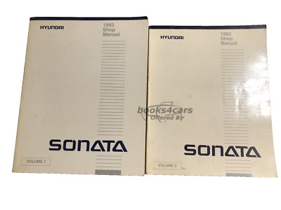 view cover of 1993 Sonata Shop Service Repair Manual 2-Volume Set by Hyundai
