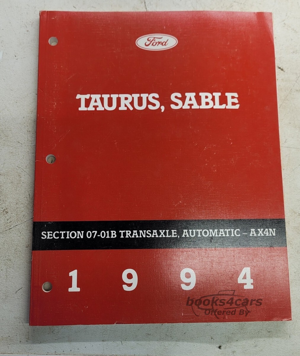 view cover of 1994 Taurus Sable Transaxle Automatic Manual by Ford