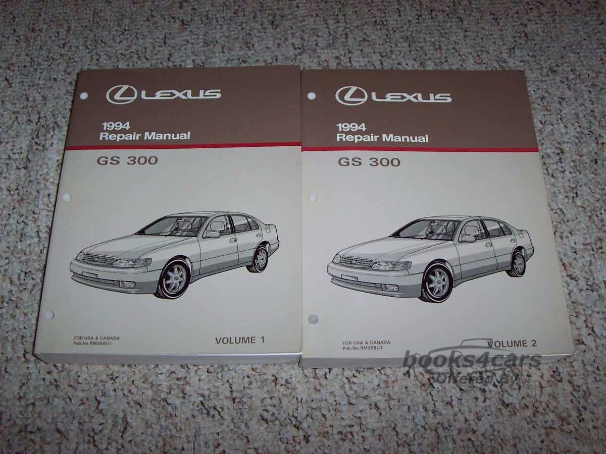 view cover of 1994 GS300 Shop Service Repair Manual 2-volume set by Lexus GS 300