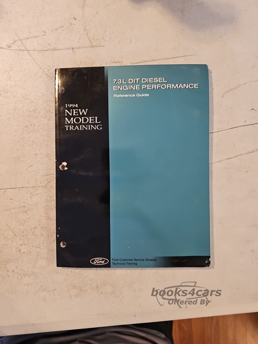 view cover of 1994 7.3L DIT Diesel Engine Performance Reference Guide by Ford