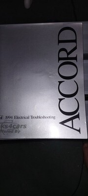 view cover of 1994 electrical troubleshooting manual by Honda for Accord