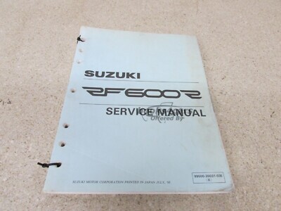 view cover of 1994 RF600R Shop Service Repair Manual by Suzuki RF 600R