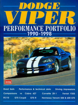 view cover of 1990-1998 Viper Performance Portfolio, 140 pgs. of articles compiled by Brooklands aboput Dodge Viper