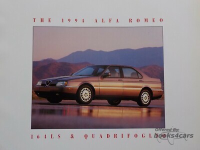 view cover of 1994 Alfa Romeo 164LS and Quadrifoglio Sales Brochure