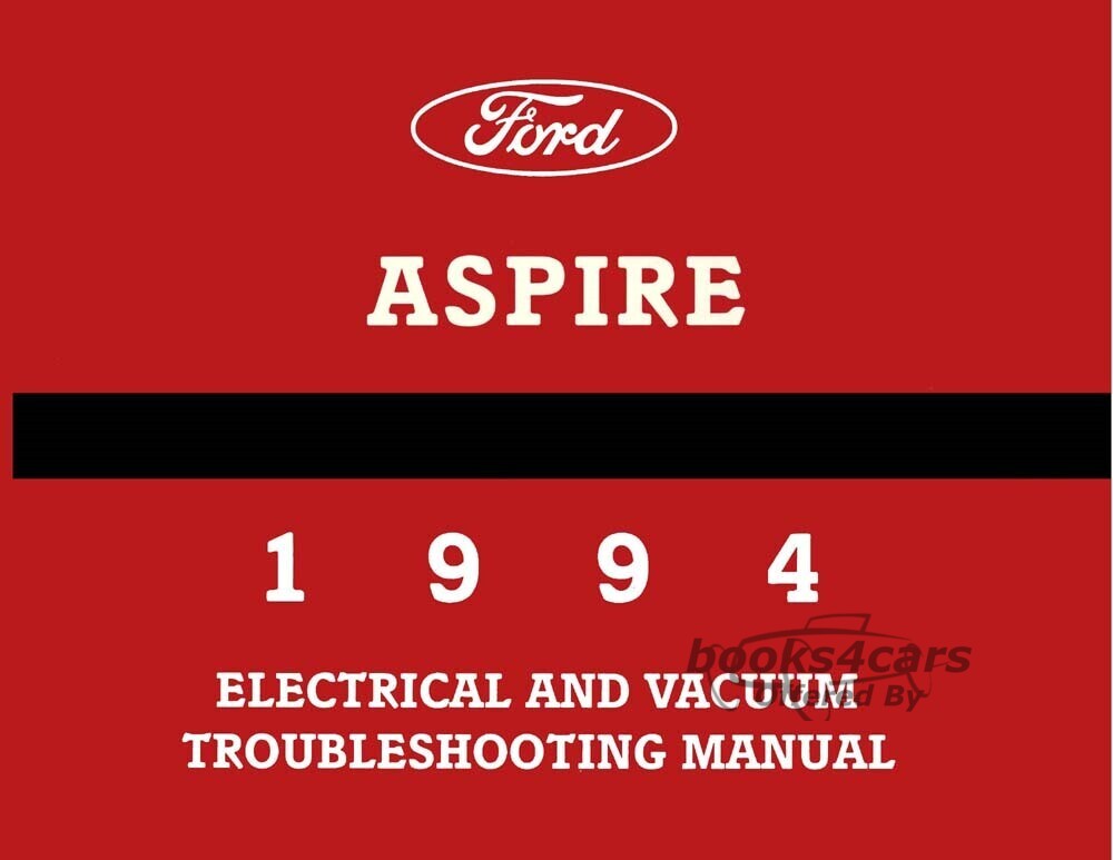 view cover of 1994 Aspire Electrical & Vacuum Troubleshooting Manual by Ford