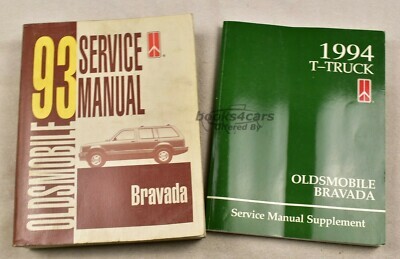 view cover of 1994 Bravada Shop Service Repair Manual by Oldsmobile this is a 93 service manual and supplement for 1994
