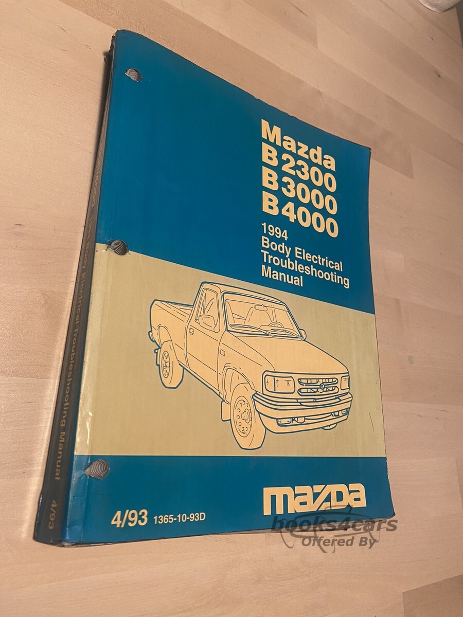 view cover of 1994 B2300 B3000 B4000 Pickup Body Electrical Troubleshooting Manual by Mazda