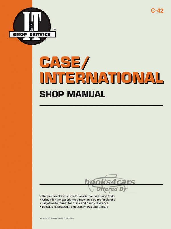 view cover of Models 235, 245, 255, 265, 275 Tractor Shop Service Repair manual, 136 pages by Clymer for Case & International published in 1994
