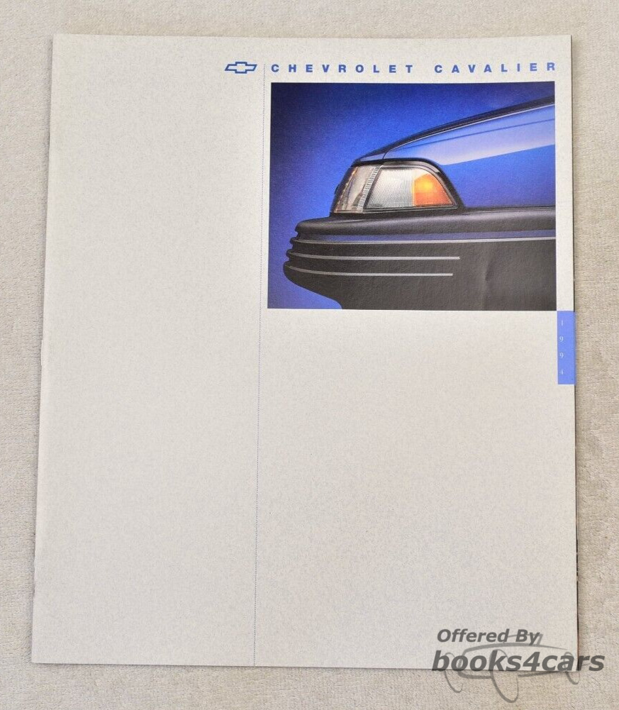 view cover of 1994 Chevrolet Cavalier Sales Brochure