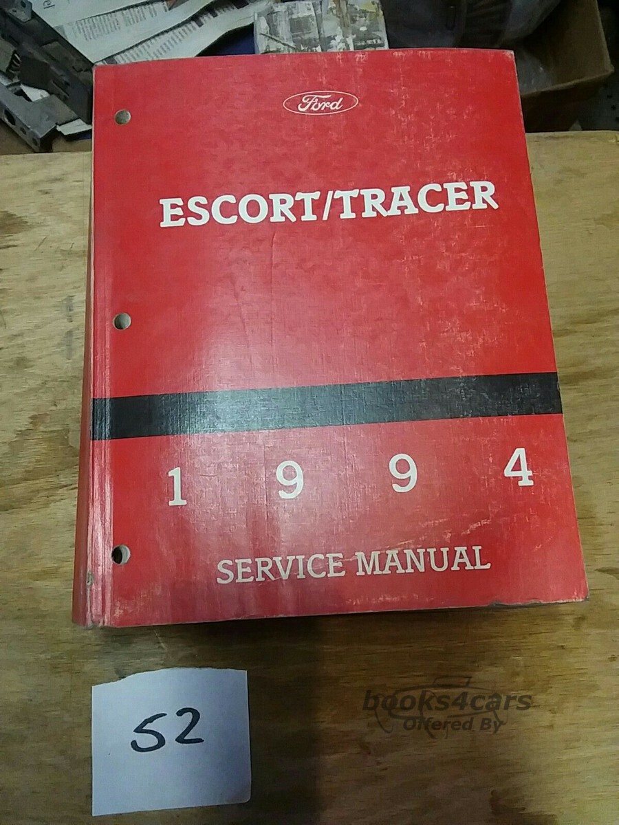 view cover of 1994 Escort Tracer shop service repair manual by Ford & Mercury